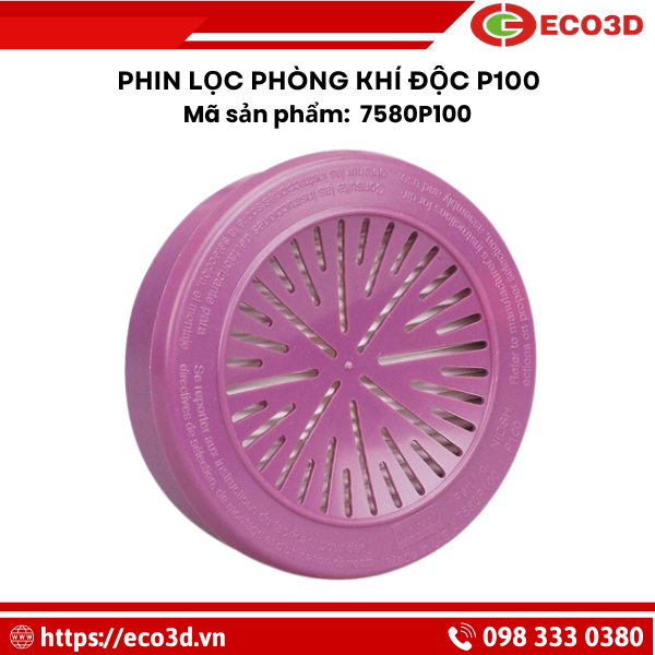 Phin lọc phòng khí độc P100